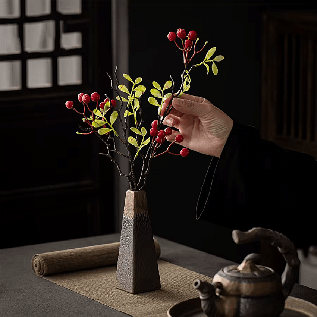 Textured Ceramic Vase Set