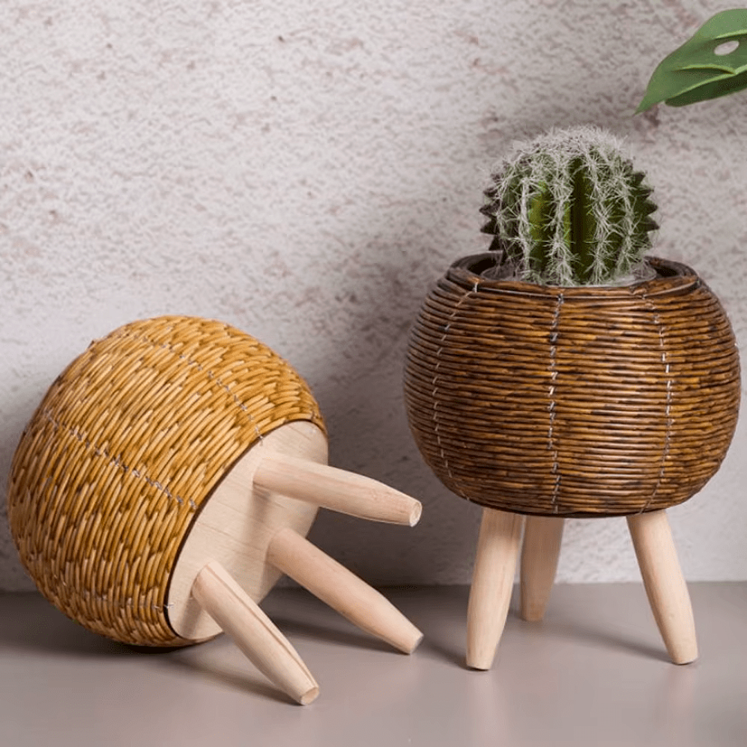 Rattan Woven Plant Pot