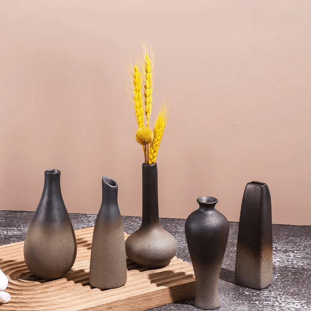 Rustic Texture Vase Set