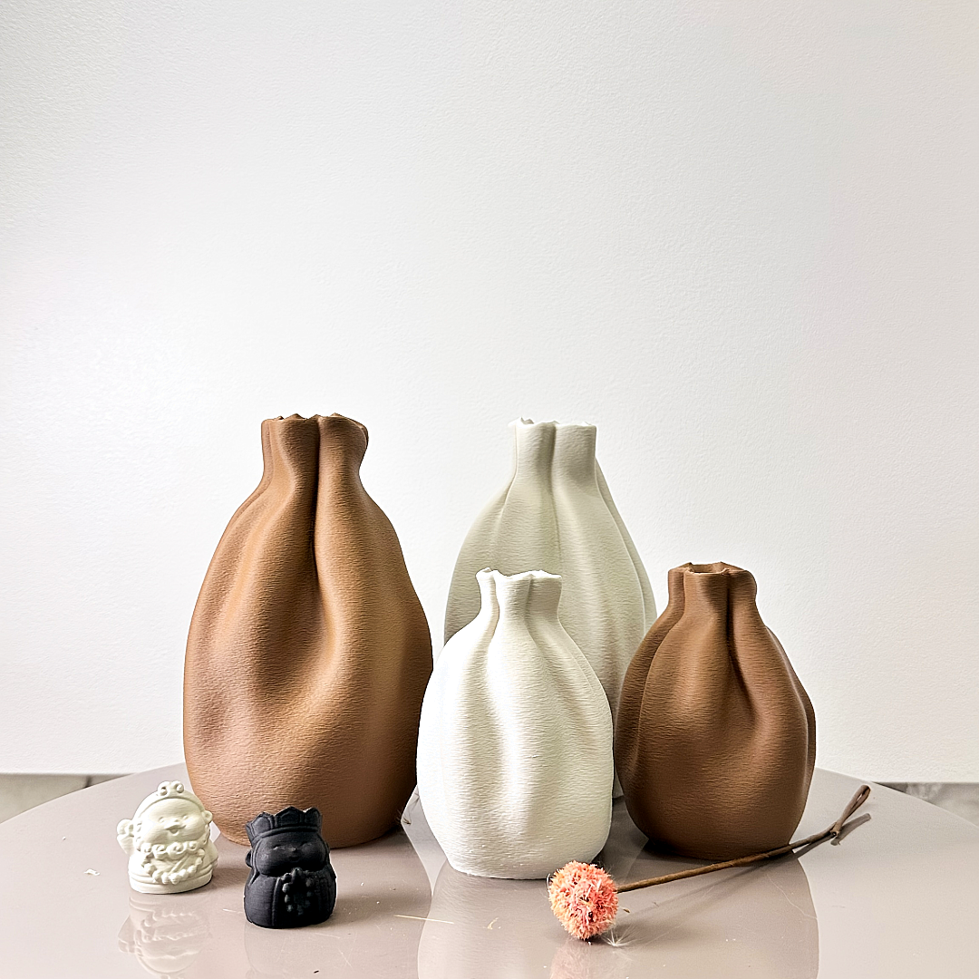 Soft Fold Sculptural Vase