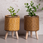 Rattan Woven Plant Pot