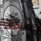 Floral Embroidered Lace Curtains