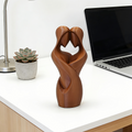 Connected Hearts Couple Sculpture