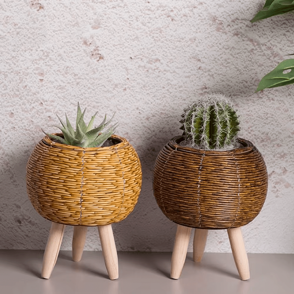 Rattan Woven Plant Pot