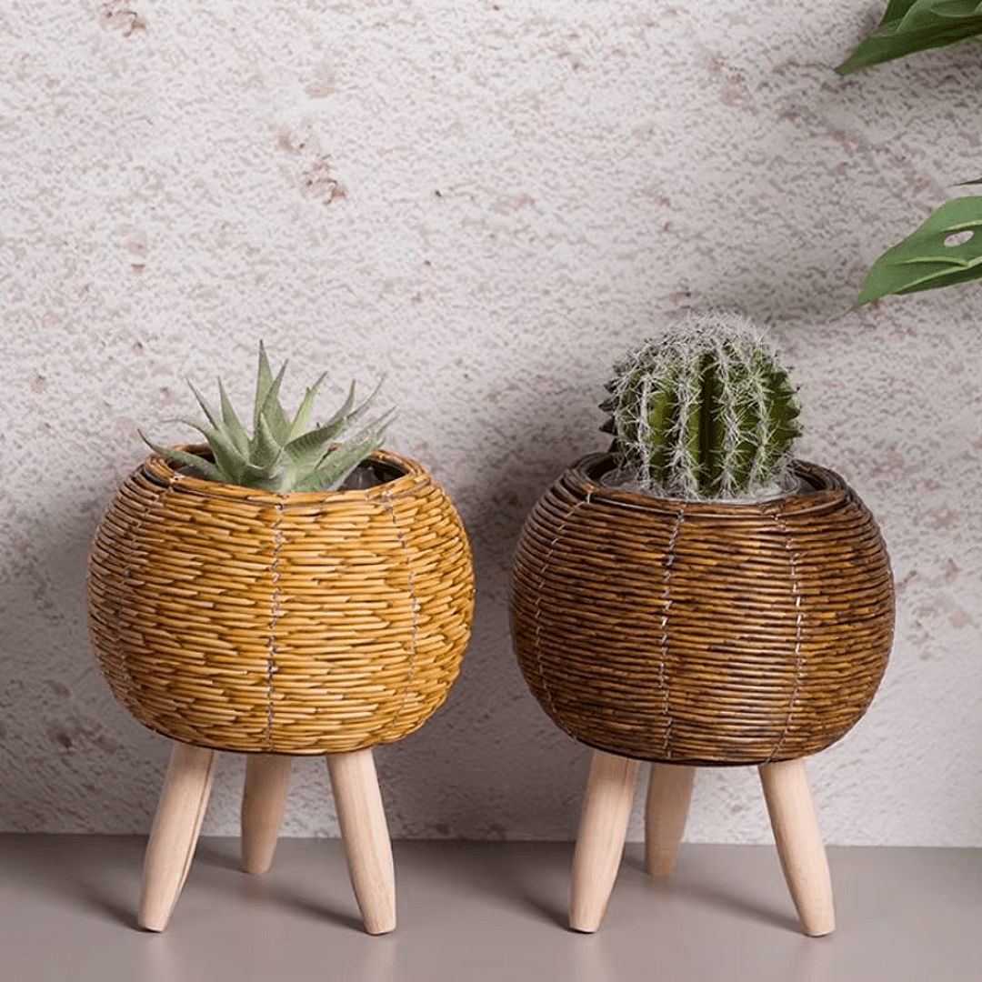 Rattan Woven Plant Pot