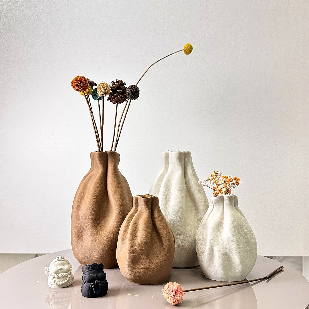 Soft Fold Sculptural Vase