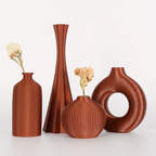 Abstract Sculptural Vase Set