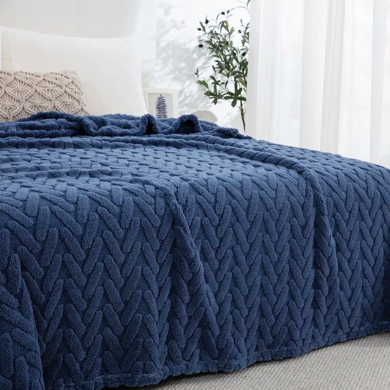 Thick Plush Fleece Throw Blanket