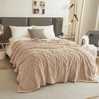 Fluffy Coral Velvet Throw Blanket