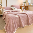 Warm Plaid Winter Throw Blanket