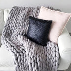 Handwoven Wool Knitted Blanket