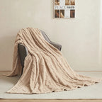 Fluffy Coral Velvet Throw Blanket