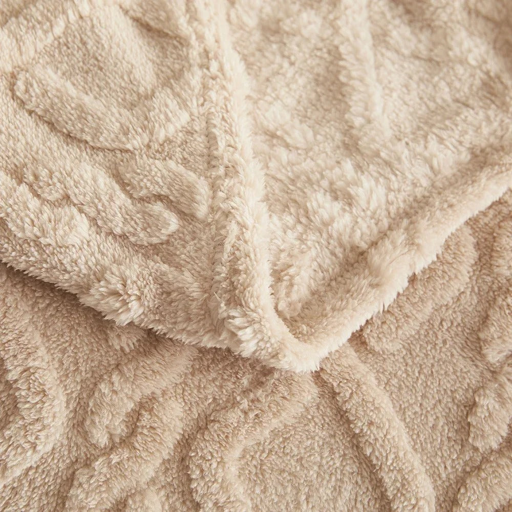 Fluffy Coral Velvet Throw Blanket