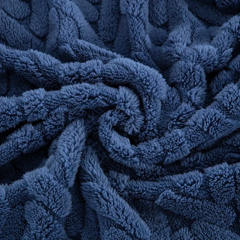 Thick Plush Fleece Throw Blanket