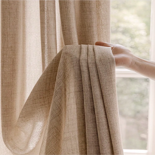 Breathable Linen Blackout Curtain