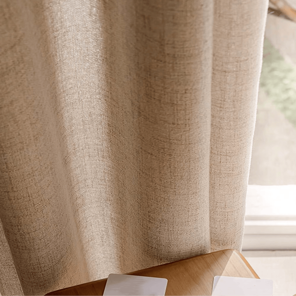 Breathable Linen Blackout Curtain