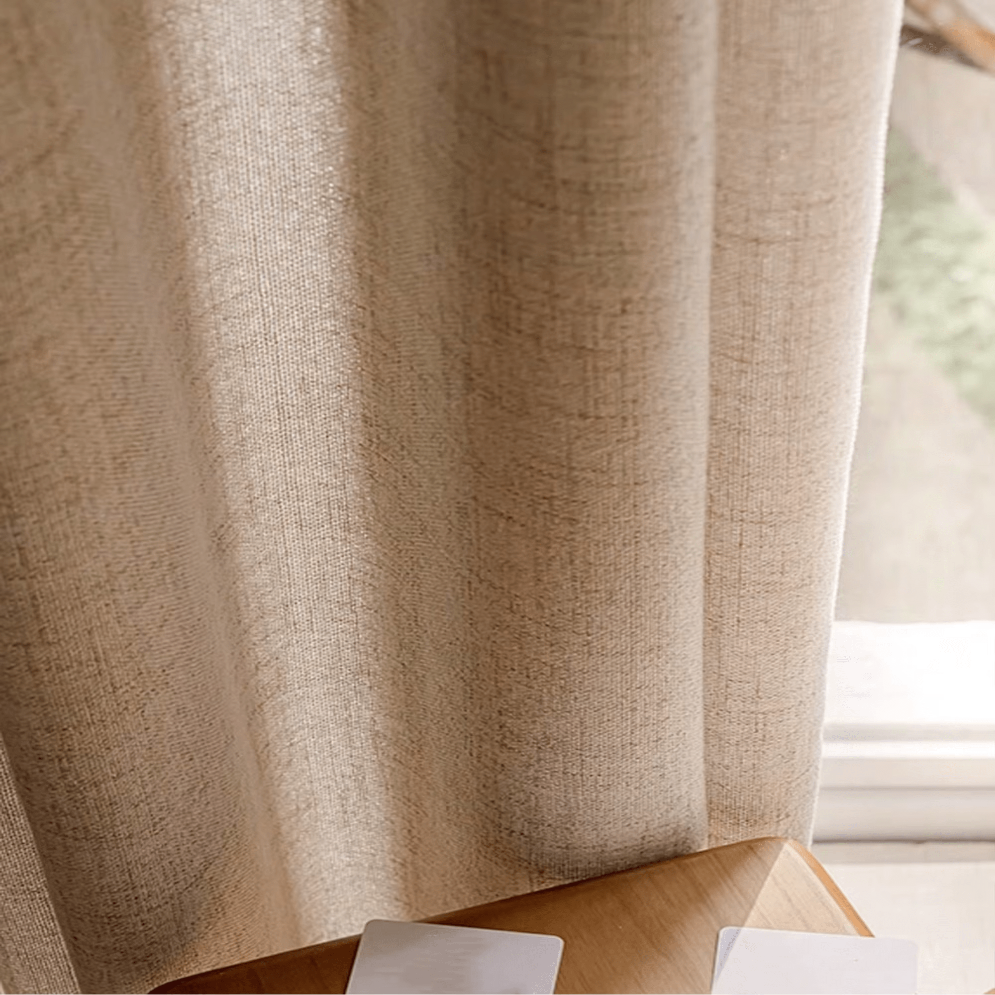 Breathable Linen Blackout Curtain